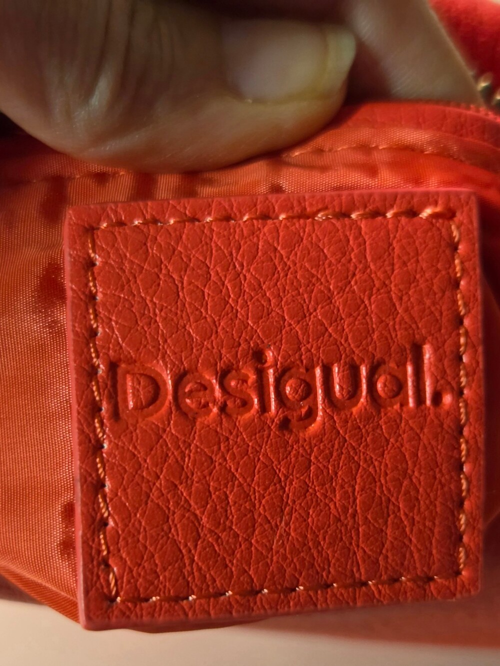 Desigual Half Logo Dortmund Coral Crossbody Shoulder Clutch Bag - Picture 12 of 14